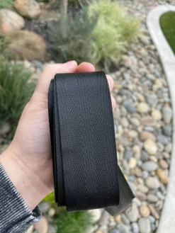 Black 1.5” Seatbelt Webbing