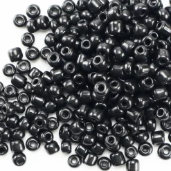 Black & Silver Mix Glass Seed Beads by Bead Landing®