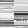 Black, Silver & White Halloween Trim Bundle, 25ct. by Celebrate It™