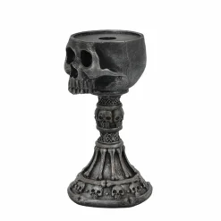 Black Skull Candle Holder by Ashland®