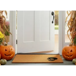 Black Skull Doormat