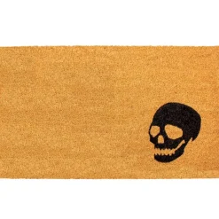 Black Skull Doormat