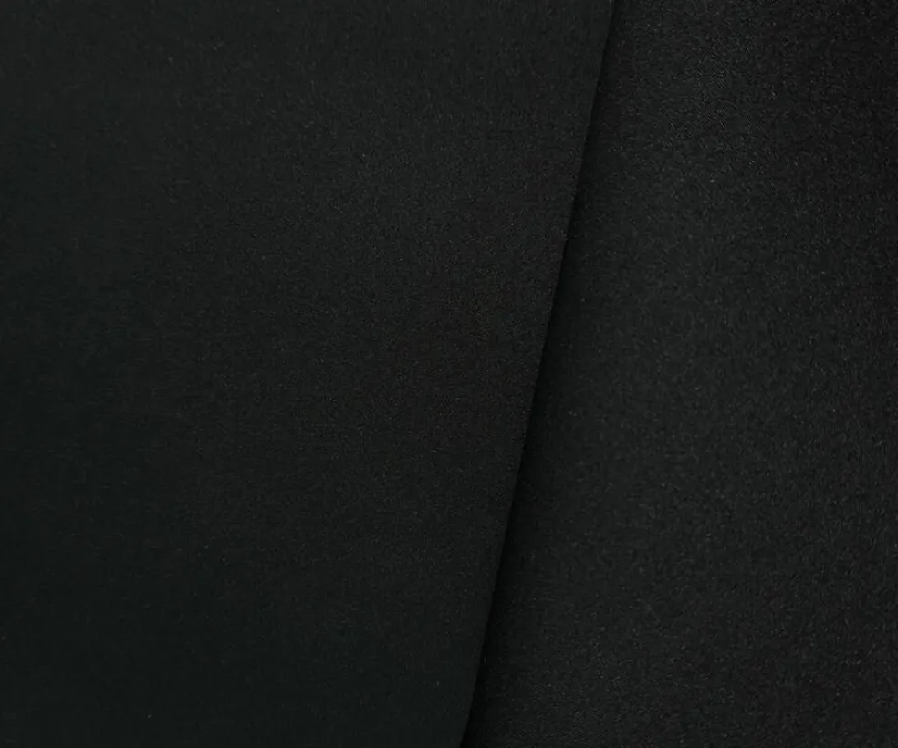 Black Solid Neoprene Fabric By the Yard