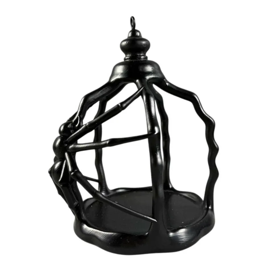 8.5" Black Spider Cage Planter by Ashland®