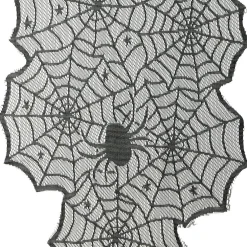 72" Black Spiderweb Lace Table Runner by Celebrate It™