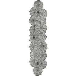 72" Black Spiderweb Lace Table Runner by Celebrate It™