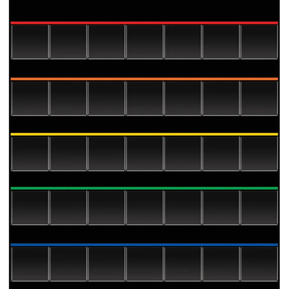 Black Storage Pocket Chart