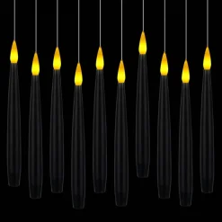 Black Taper LED Hanging Candles, 10ct. by Ashland®