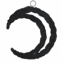 16" Black Twig Crescent Moon Wreath by Ashland®