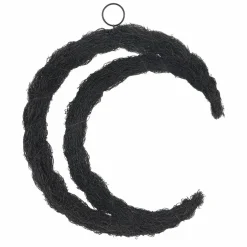 16" Black Twig Crescent Moon Wreath by Ashland®