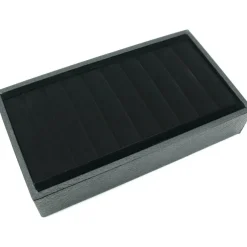 Black Velvet Bangle Bracelet Display Tray Jewelry Case