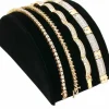 Black Velvet Bracelet Half Moon Display Ramp Stand 5"