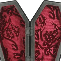 9.5" Black Velvet Coffin Tabletop Box by Ashland®
