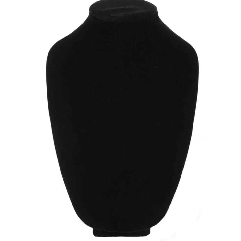 12" Black Velvet 3D Necklace Stand by Bead Landing™