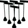 6 Black Velvet Earring T Stand Displays 6 1/2"