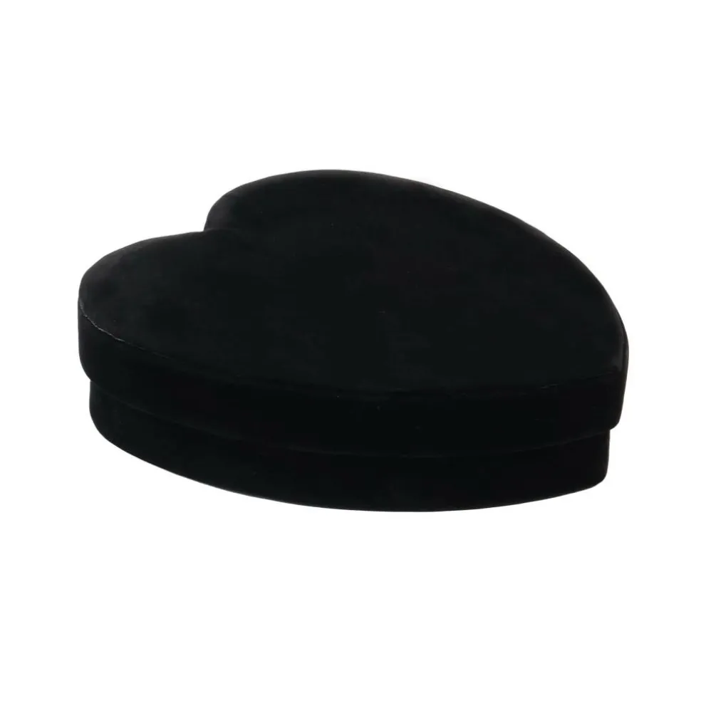 6" Black Velvet Heart Jewelry Box by Bead Landing™