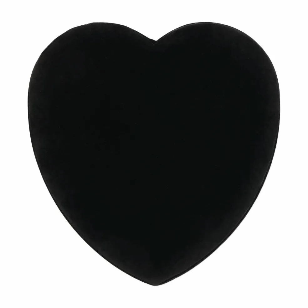 6" Black Velvet Heart Jewelry Box by Bead Landing™