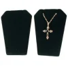 2 Black Velvet Necklace Pendant Chain Earring Display Stands