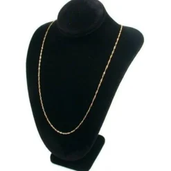 6 Black Velvet Necklace Pendant Busts Jewelry Displays Chain Showcases