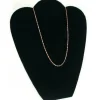 4 Black Velvet Padded Necklace Pendant Bust Showcase Displays 10 7/8"