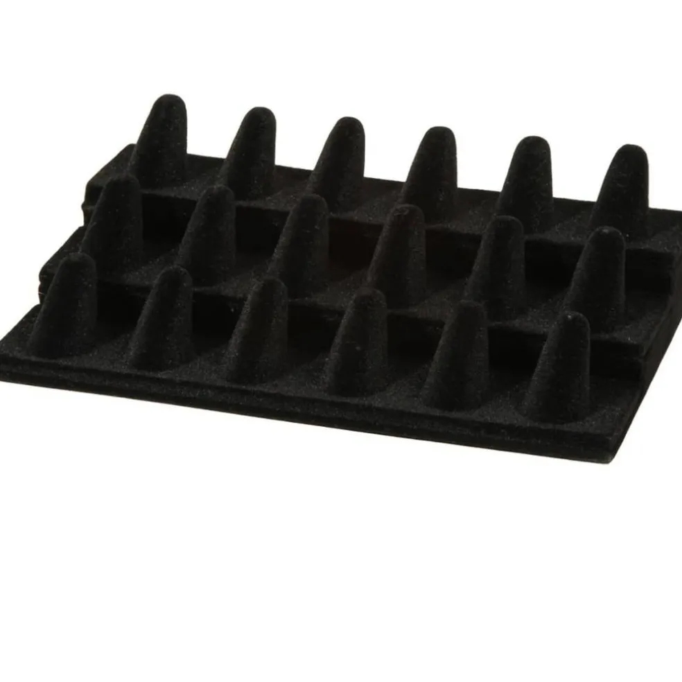 Black Velvet 3-Tier Ring Peg Display by Bead Landing™