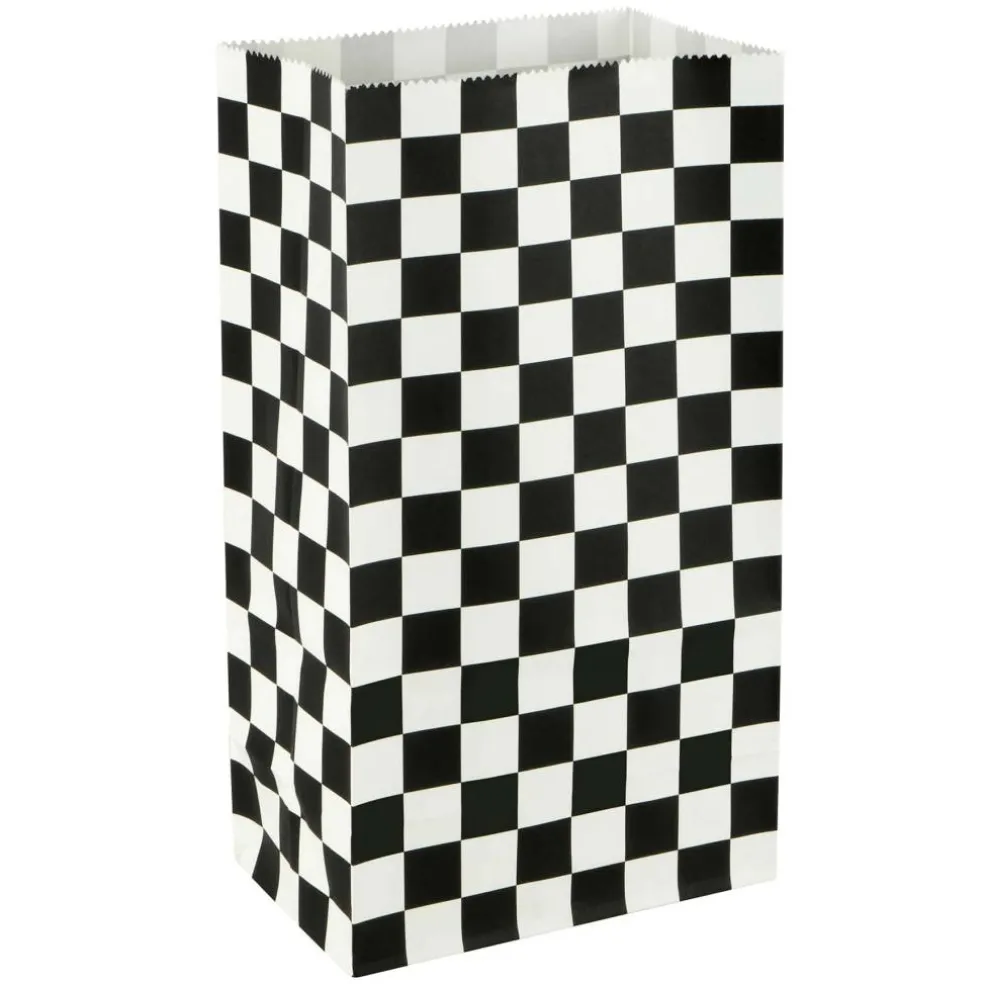 Black & White Checker Favor Bags, 12ct. by Celebrate It™