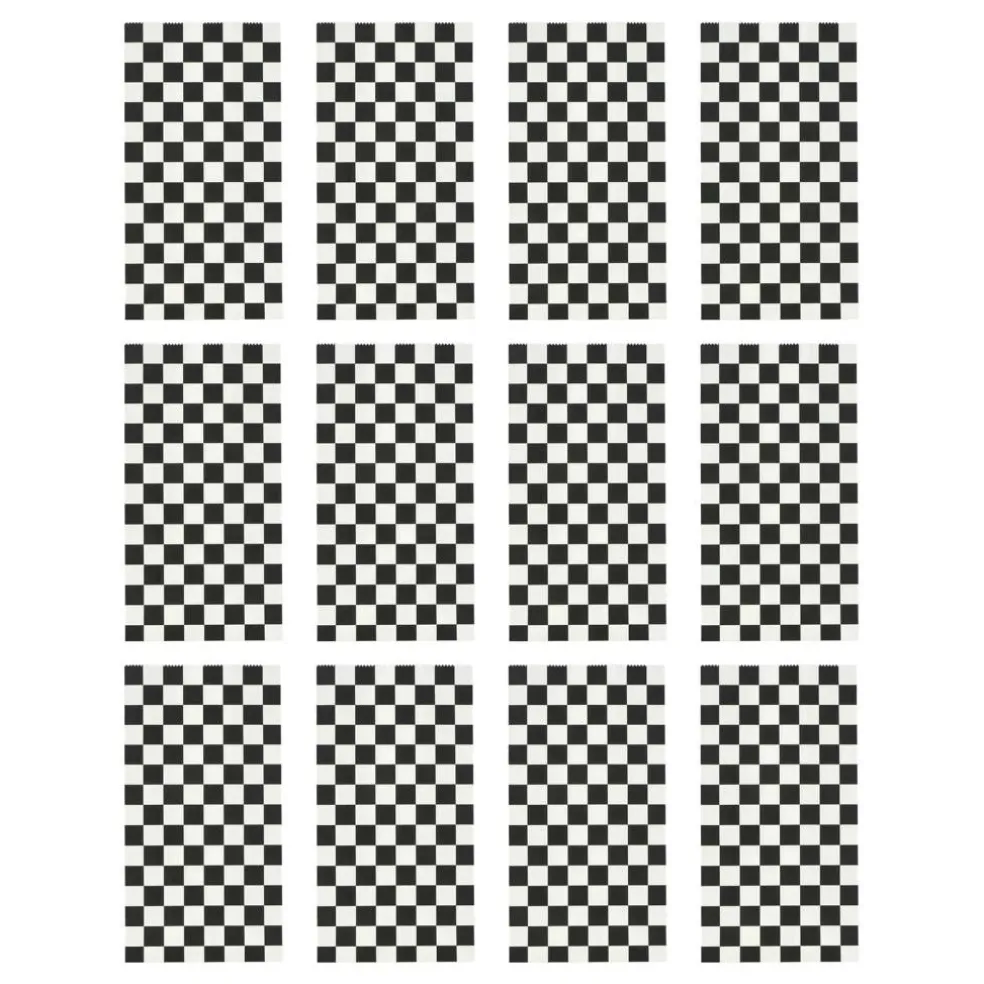 Black & White Checker Favor Bags, 12ct. by Celebrate It™