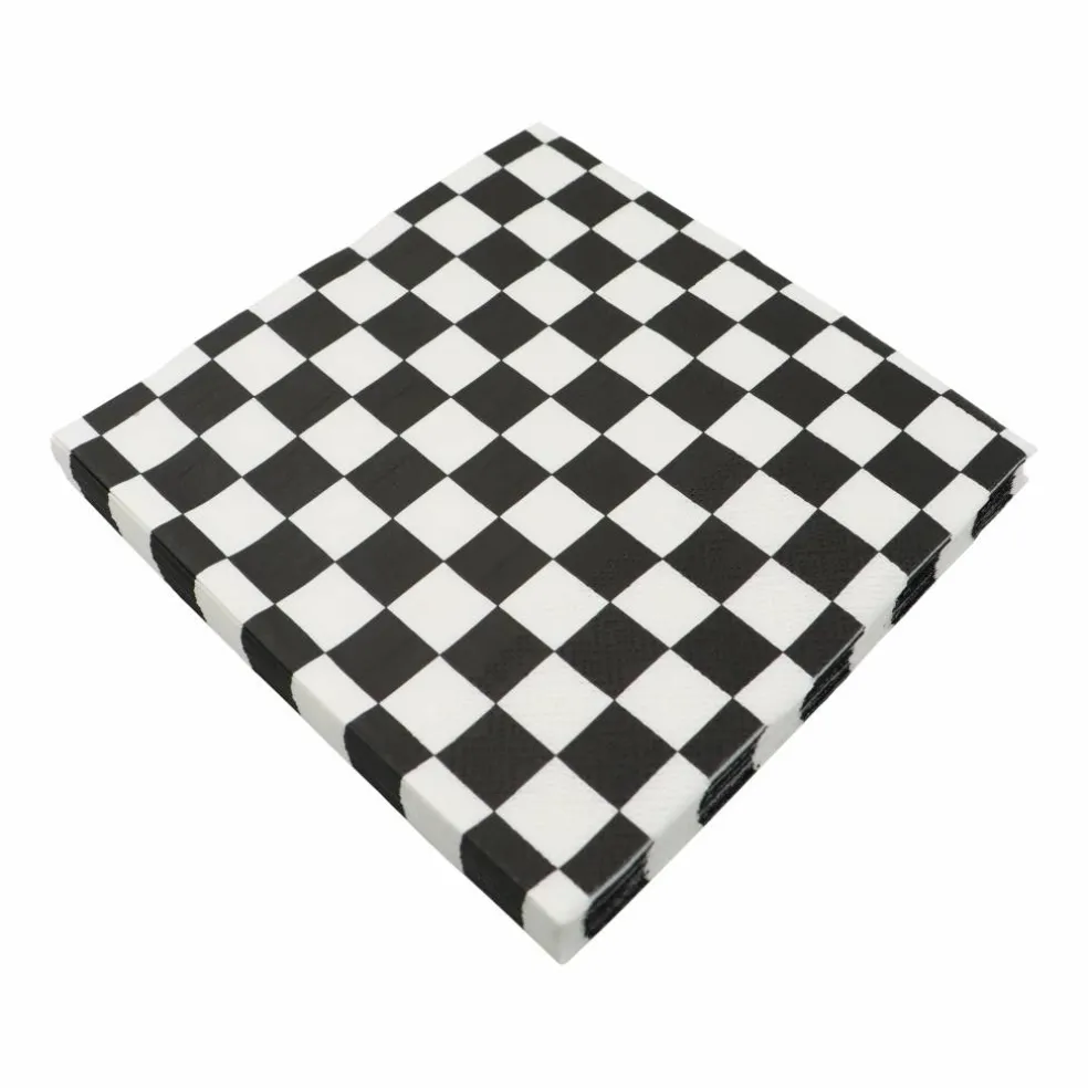 Black & White Checker Lunch Napkins, 20ct. by Celebrate It™