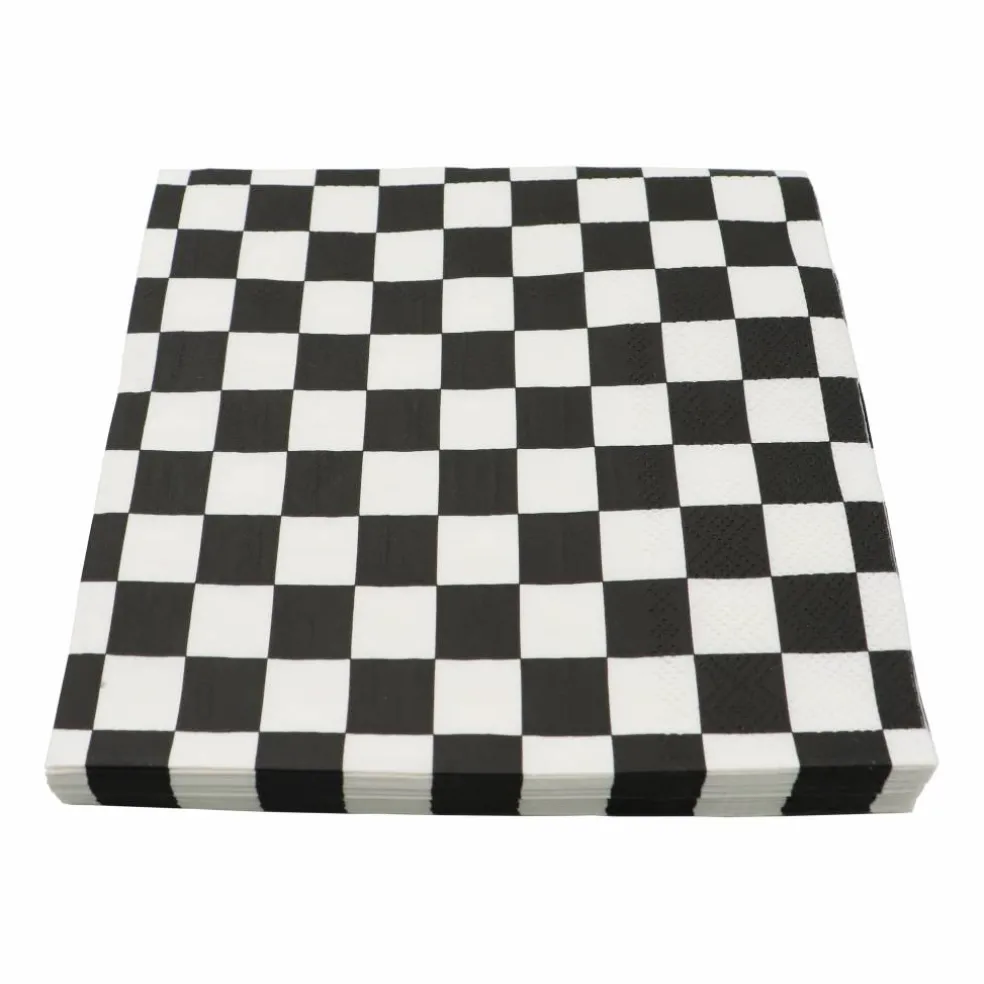 Black & White Checker Lunch Napkins, 20ct. by Celebrate It™