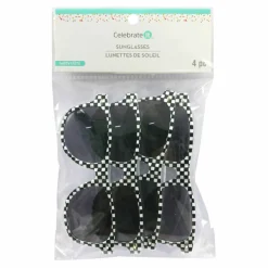 Black & White Checker Sunglasses, 4ct. by Celebrate It™