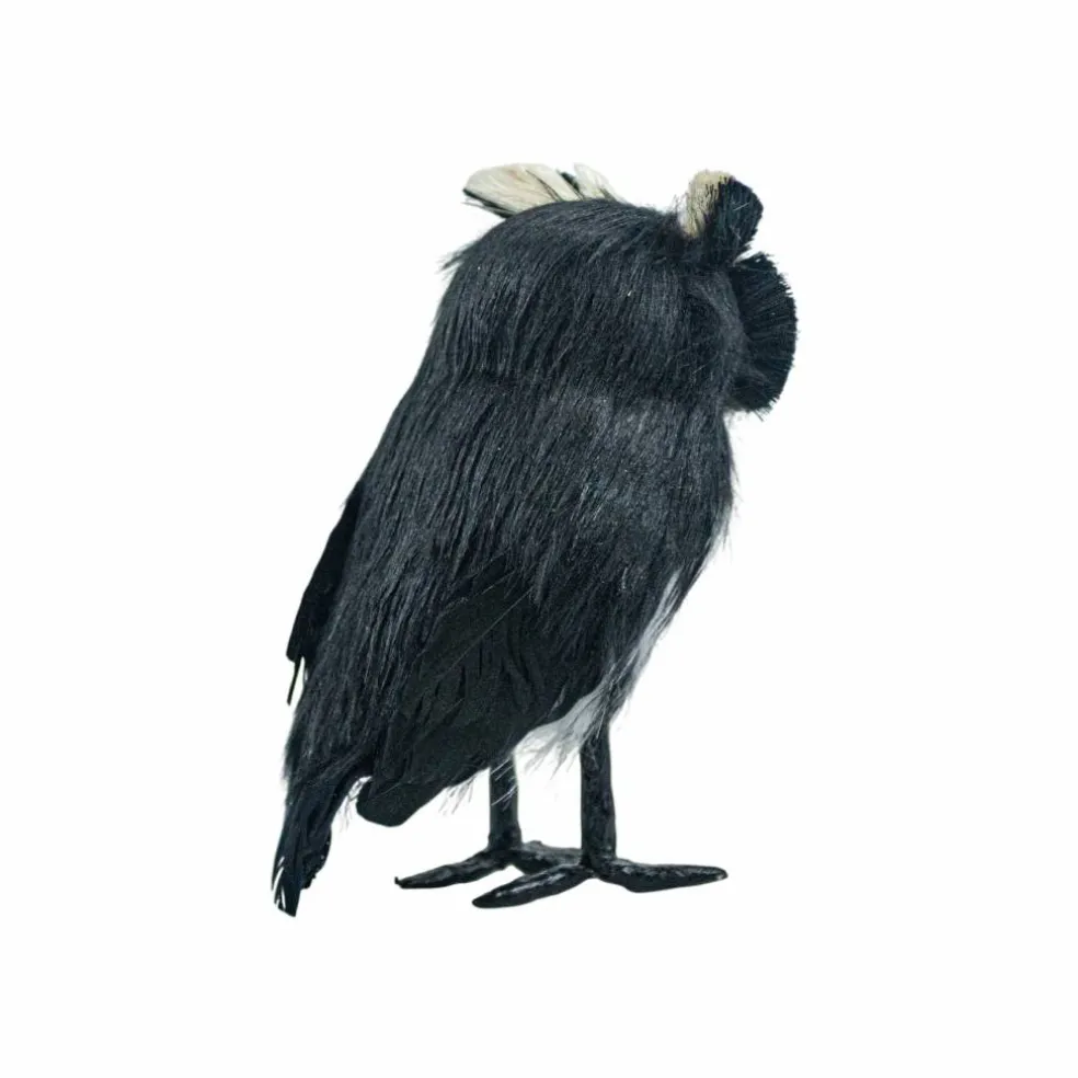 7.75" Black & White Decorative Standing Owl by Ashland®