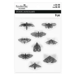 Black & White Moth Lenticular Stickers by Recollections™