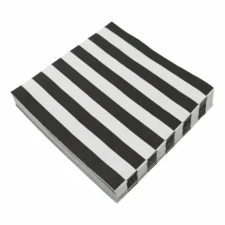 Black & White Stripes Beverage Napkins, 20ct. by Celebrate It™