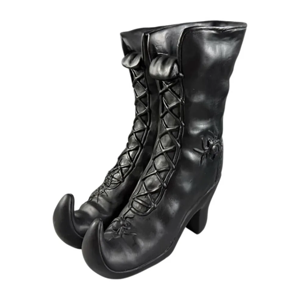 10" Black Witch Boots Vase by Ashland®