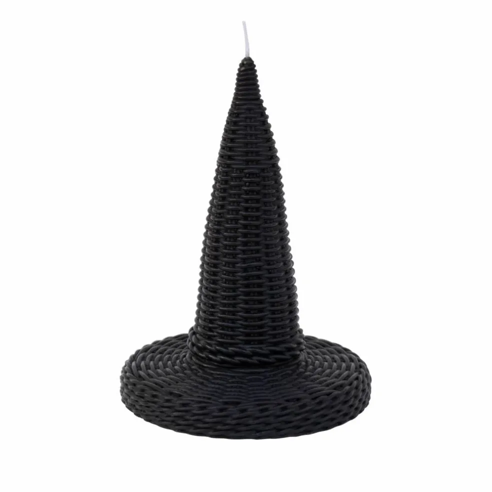 6" Black Witch Hat Unscented Candle by Ashland®