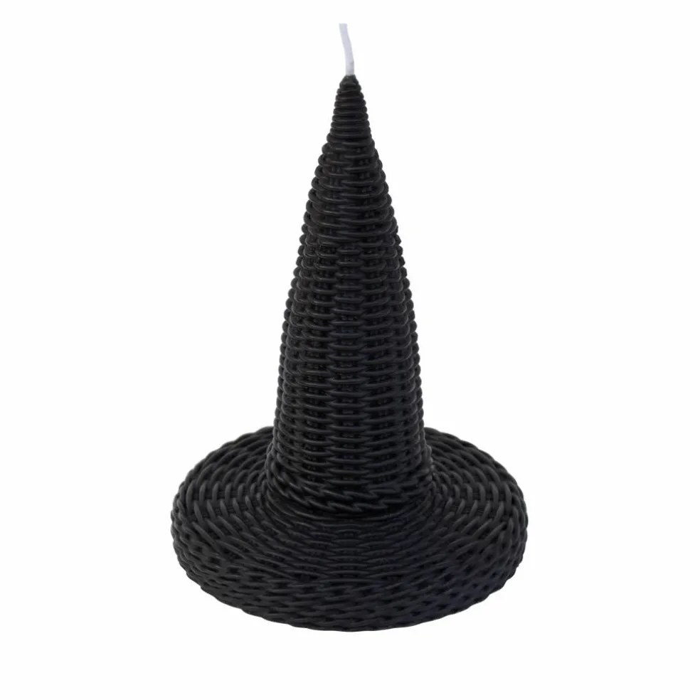 6" Black Witch Hat Unscented Candle by Ashland®