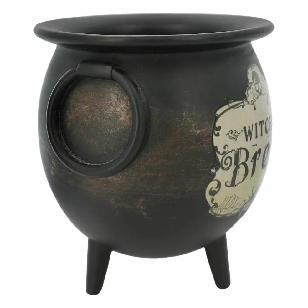 4.75" Black Witch's Brew Cauldron Tabletop Décor by Ashland®