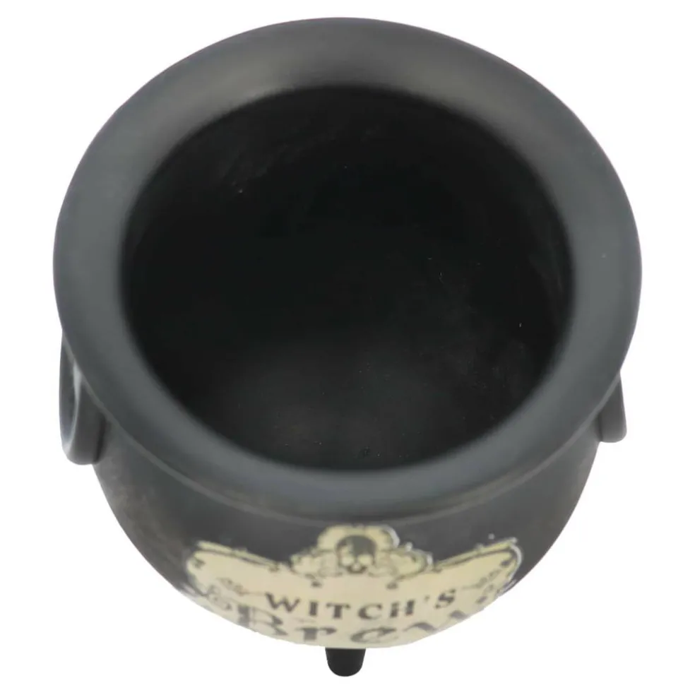 4.75" Black Witch's Brew Cauldron Tabletop Décor by Ashland®