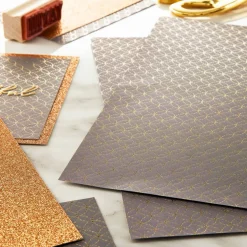 Black with Gold Circles Paper by Recollections™, 12" x 12"