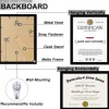 Black 8.5 x 11 Frame Display 8.5 by 11 Document Certificate Diploma Wall and Tabletop - 1 Pack