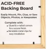Black 16x20 Wood Shadow Box Display Frame with Grey Acid-Free Backing UV Acrylic & Hanging Hardware - With 3/4" Usable Depth  - Makes Great T Shirt Display Frame Shadowbox