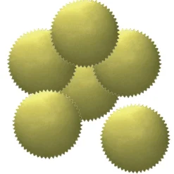 Blank 2" Gold Stickers, 50 Per Pack, 6 Packs