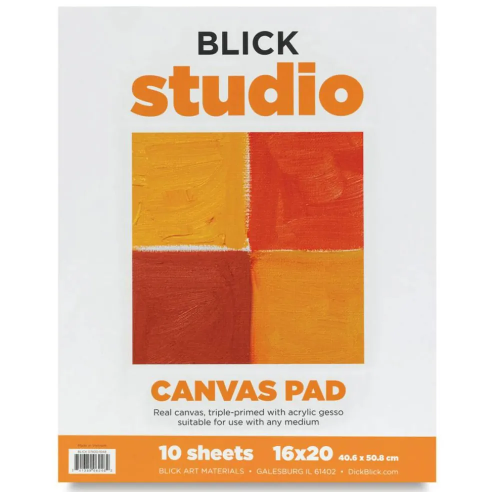 Blick Canvas Pad - 16" x 20", 10 Sheets