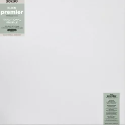 Blick Premier Stretched Cotton Canvas - Traditional Profile, Back-Stapled, 30" x 30"