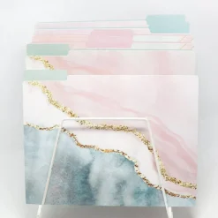 bloom daily planners File Folder Set, Ethereal Marble