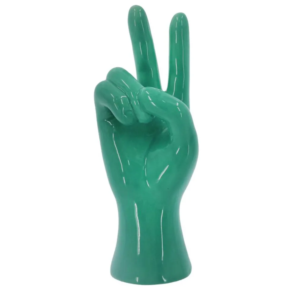 7.5" Blue Ceramic Peace Sign by Ashland®