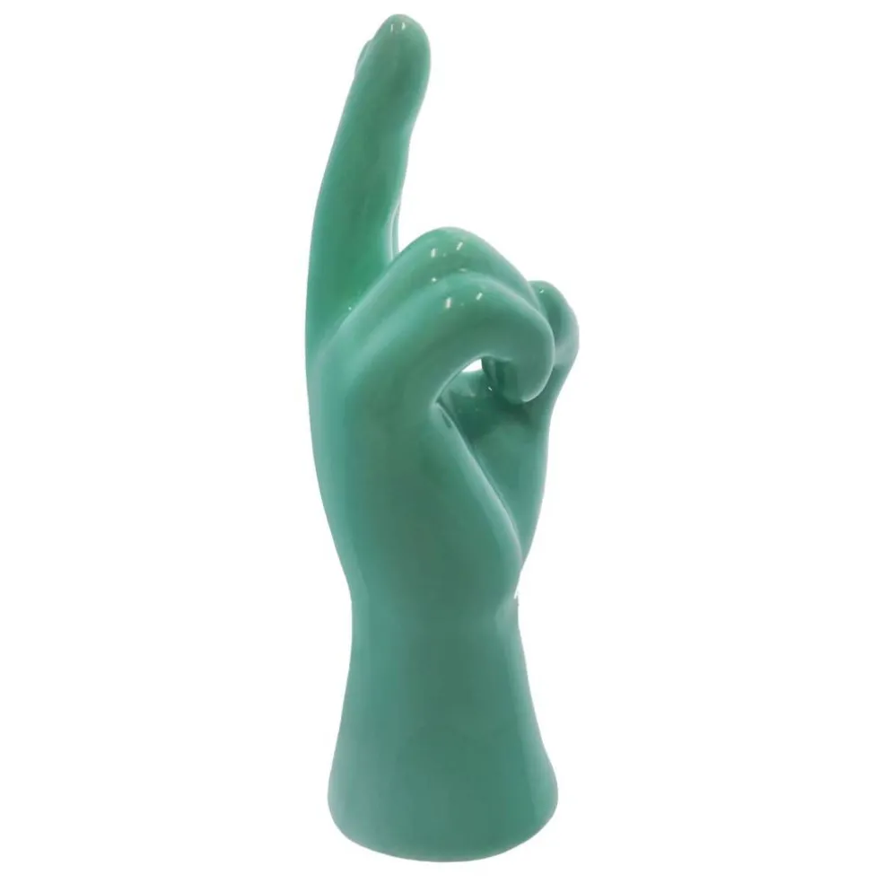 7.5" Blue Ceramic Peace Sign by Ashland®
