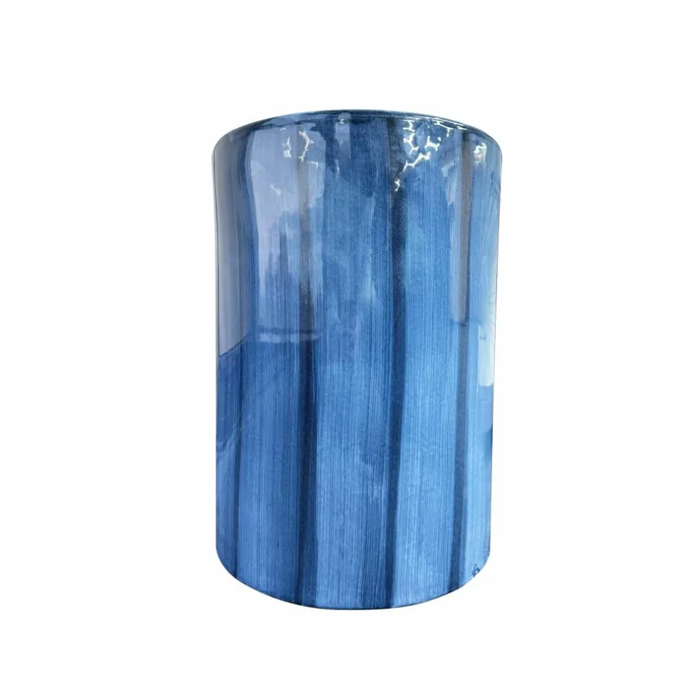 17.5" Blue Ceramic Stool by Ashland®
