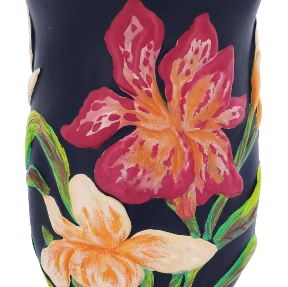 7" Blue Floral Ceramic Vase by Ashland®