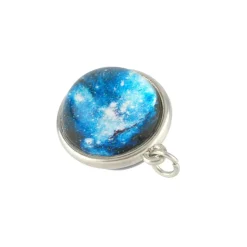 Blue Galaxy Sphere Pendant by Bead Landing™